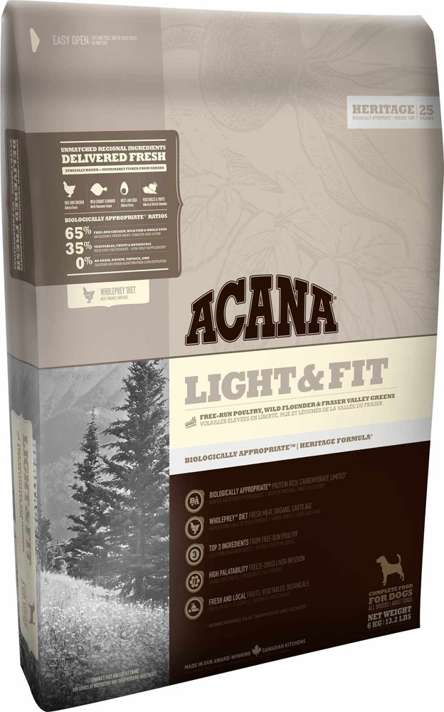 Acana HERITAGE Light & Fit Dog 6kg 22392-uniw Acana HERITAGE Light & Fit Dog 6kg 22392-uniw