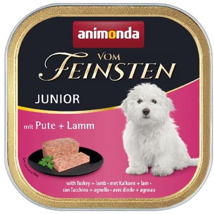 Animonda Vom Feinsten Junior szalki z indykiem i jagnięciną 150 g Animonda Vom Feinsten Junior szalki z indykiem i jagnięciną 150 g