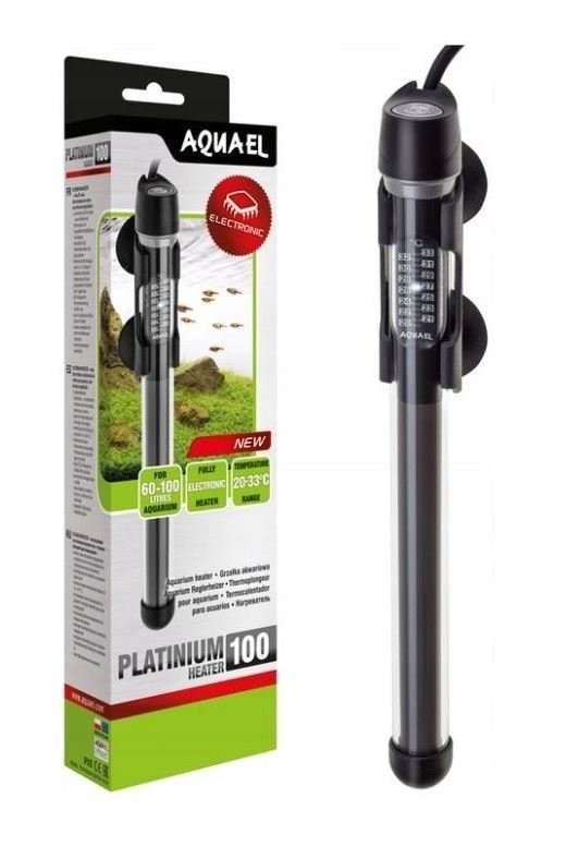 AQUA EL AQUAEL Grzałka szklana Platinium 100W 121217 AQUA EL AQUAEL Grzałka szklana Platinium 100W 121217