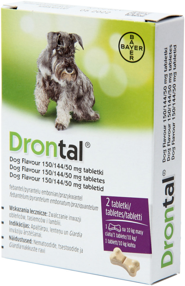 Bayer Drontal Plus Flavour Dla Psów 2Tabl. – Środek Przeciwpasożytniczy Bayer Drontal Plus Flavour Dla Psów 2Tabl. - Środek Przeciwpasożytniczy