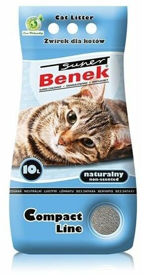 Benek Żwirek dla kota bentonitowy Super Benek Żwirek Compact Naturalny 10l 35600 Benek Żwirek dla kota bentonitowy Super Benek Żwirek Compact Naturalny 10l 35600