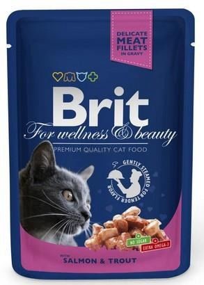Brit Cat ŁOSOŚ i PSTRĄG 100g Brit Cat ŁOSOŚ i PSTRĄG 100g
