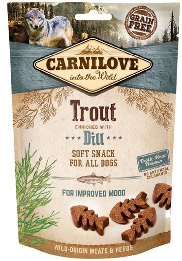 Carnilove Carnilove Semi-Moist Snack Trout Enriched With Dill 200g VAT011808 Carnilove Carnilove Semi-Moist Snack Trout Enriched With Dill 200g VAT011808