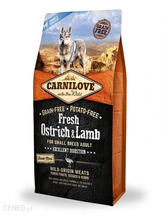 Carnilove Fresh Ostrich&Lamb Small Breed Adult 1,5 kg Carnilove Fresh Ostrich&Lamb Small Breed Adult 1,5 kg
