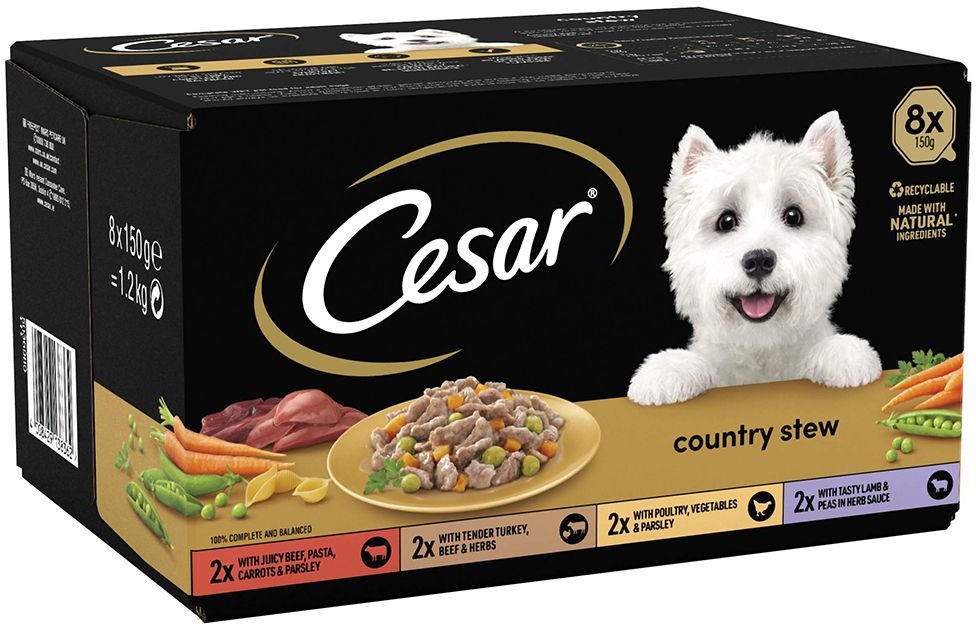 Cesar Pakiet mieszany Country Kitchen Favourites 48 x 150 g Cesar Pakiet mieszany Country Kitchen Favourites 48 x 150 g