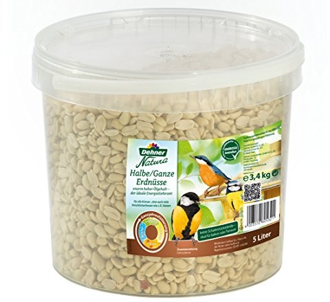 Dehner rozpychacz natura karmienia dzikich ptaków, pół/całe orzech ziemny rdzeni, 5 L (3.4 kg) 5252572 Dehner rozpychacz natura karmienia dzikich ptaków, pół/całe orzech ziemny rdzeni, 5 L (3.4 kg) 5252572