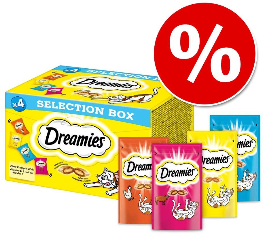 Dreamies Przysmaki dla kota Dreamies różne rodzaje Łosoś 180 g)| Dostawa GRATIS od 89 zł + BONUS do pierwszego zamówienia