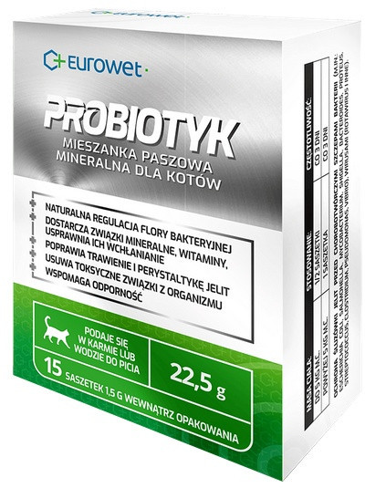 Eurowet Probiotyk dla kotów - saszetka 1,5g