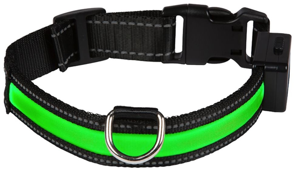 Eyenimal Obroża Led, Zielona - Obwód Szyi: 49-61 Cm