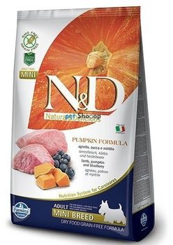 Farmina N&D Grain Free Pumpkin Lamb&Blueberry Adult Mini 2,5 kg Farmina N&D Grain Free Pumpkin Lamb&Blueberry Adult Mini 2,5 kg
