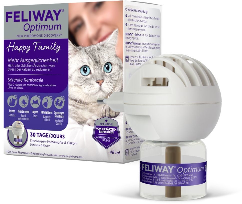Feliway Optimum dyfuzor antystresowy - Flakonik, 48 ml