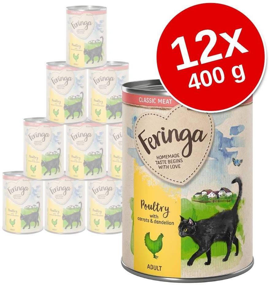 Feringa Feringa Classic Meat Menu 12 x 400 g Łosoś i indyk Feringa Feringa Classic Meat Menu 12 x 400 g Łosoś i indyk