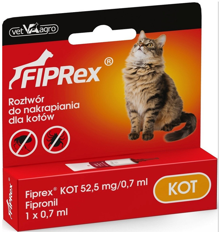 Fiprex Spot-On Kot 1 pipeta 1194 Fiprex Spot-On Kot 1 pipeta 1194