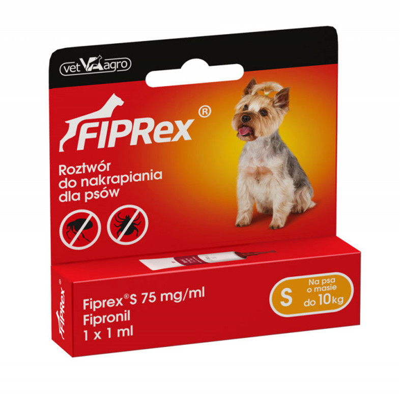 Fiprex Spot-On S (Psy 2-10Kg) 1 Pipeta Fiprex Spot-On S (Psy 2-10Kg) 1 Pipeta