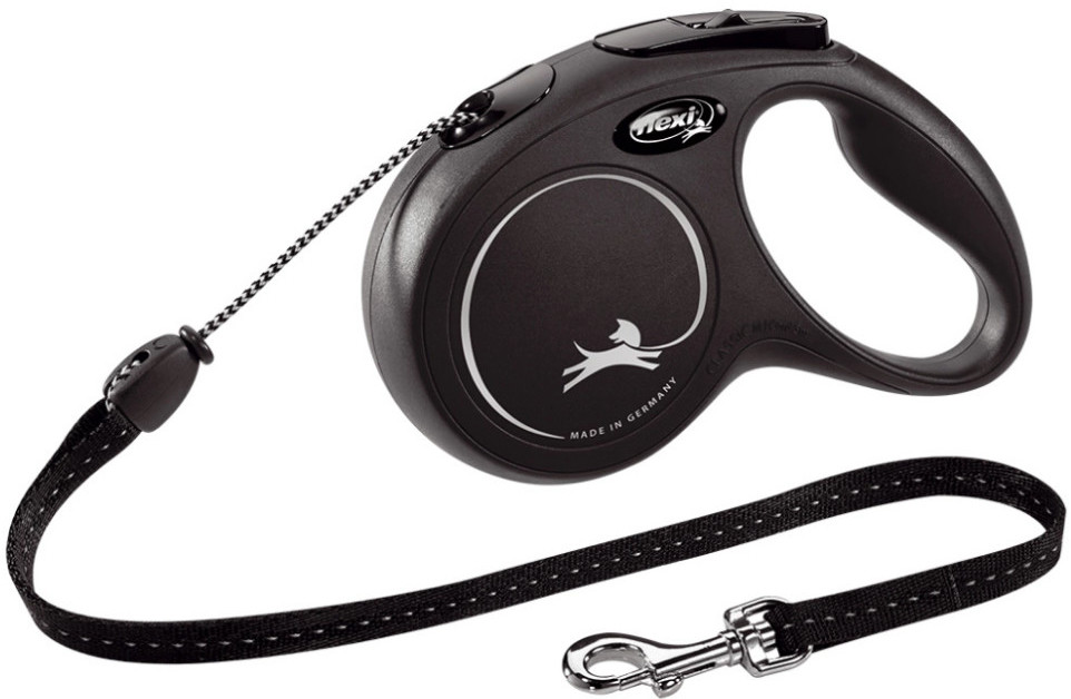 Flexi New Classic Smycz Linka M 5M Czarna [Fl-2627]