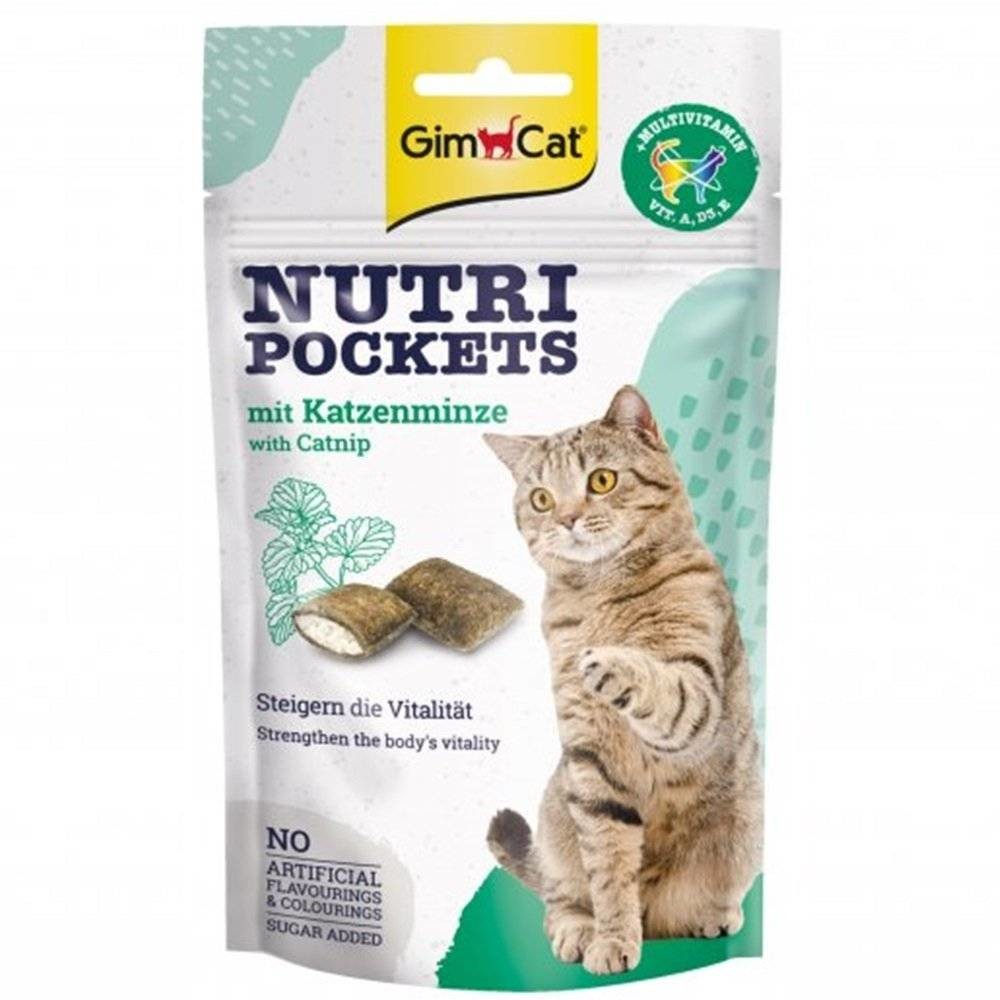 GimCat GimCat Nutri Pockets Przysmak dla Kota z Kocimiętką 60g GBC-N-POCK-60-01
