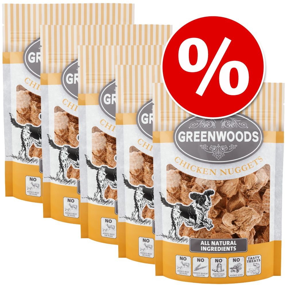 Greenwoods Korzystny pakiet Greenwoods Nuggets 5 x 100 g Kaczka Greenwoods Korzystny pakiet Greenwoods Nuggets 5 x 100 g Kaczka
