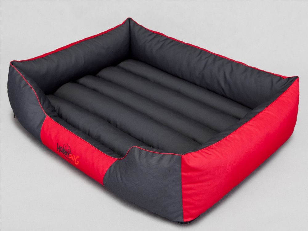Hobbydog Legowisko Comfort Czerwono-szare L Hobbydog Legowisko Comfort Czerwono-szare L