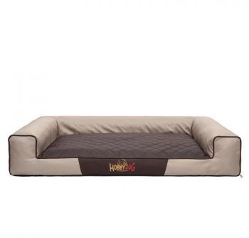 Hobbydog Legowisko dla psa 118×78 cm Beż z brązowym VICBEB4 Hobbydog Legowisko dla psa 118x78 cm Beż z brązowym VICBEB4