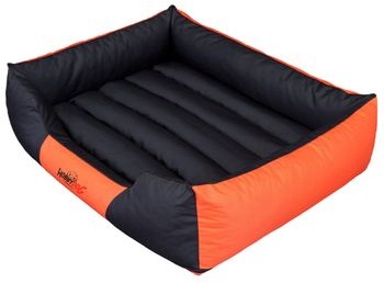 Hobbydog Legowisko dla psa comfort czarny z pomarańczowym XL 85 x 65 cm XL CORCZP7 Hobbydog Legowisko dla psa comfort czarny z pomarańczowym XL 85 x 65 cm XL CORCZP7