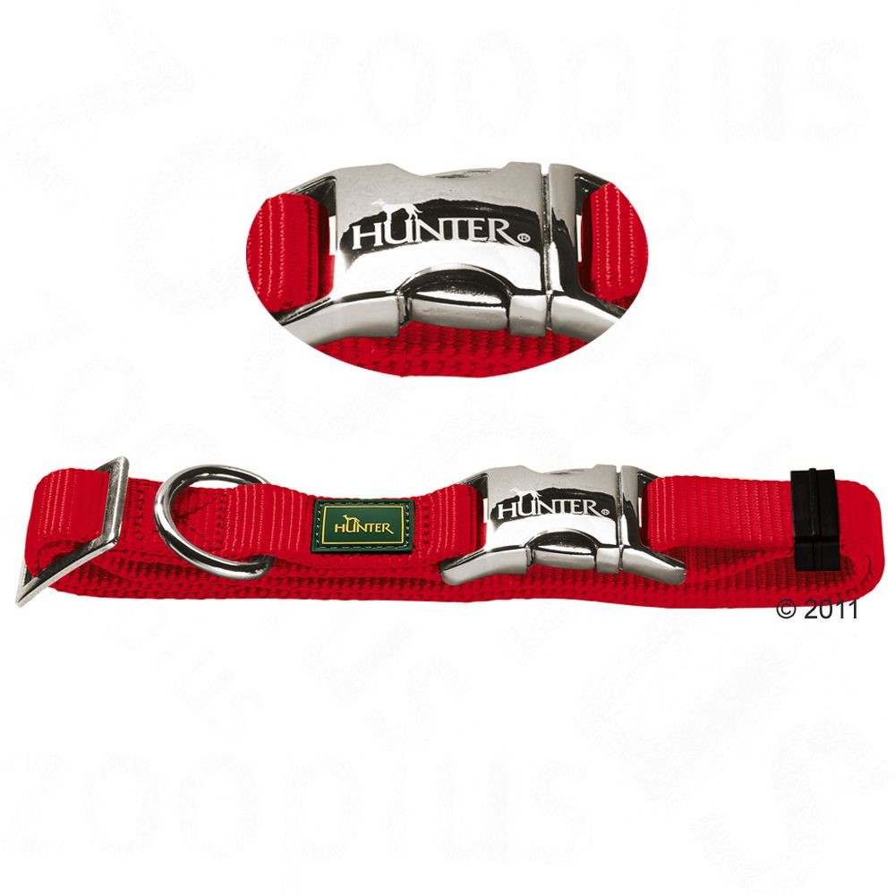 Hunter Vario Basic Obroża z zapięciem aluminiowym – Rozm. M: obwód: 40 – 55 cm Hunter Vario Basic Obroża z zapięciem aluminiowym - Rozm. M: obwód: 40 - 55 cm