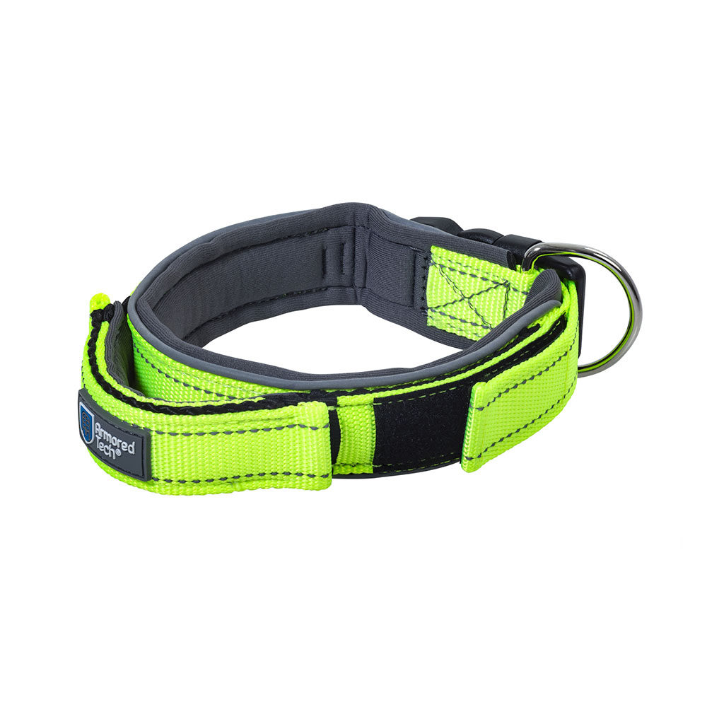 Obroża ArmoredTech Dog Control, neonowa zieleń, obw. szyi 31-35 cm, szer. 30 mm| Dostawa i zwrot GRATIS od 99 zł