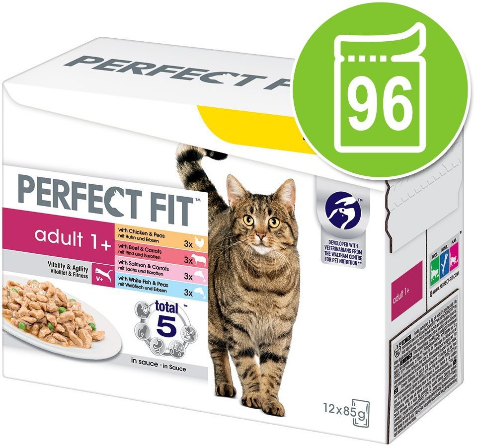 Perfect Fit Sensitive 1+, łosoś – 24 x 85 g Perfect Fit Sensitive 1+, łosoś - 24 x 85 g