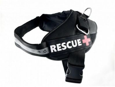 PET NOVA PET NOVA Szelki Rescue czarne M 55-65cm