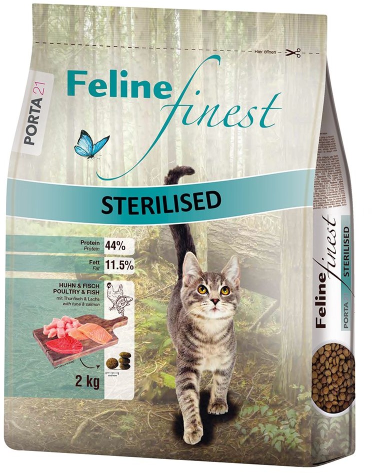 Porta 21 Feline Finest Sterilised kurczak i ryba 2 KG Porta 21 Feline Finest Sterilised kurczak i ryba 2 KG
