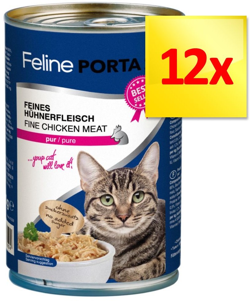 Porta 21 Korzystny zestaw Feline 12 x 400 g – Tuńczyk z wołowiną Porta 21 Korzystny zestaw Feline 12 x 400 g - Tuńczyk z wołowiną