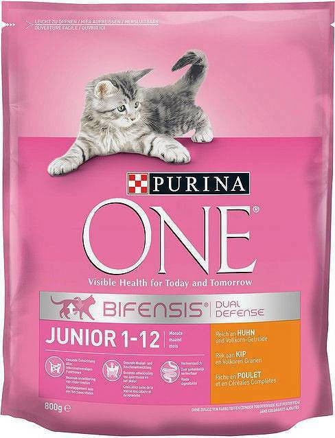 Purina One Junior Karma z kurczakiem dla kociąt 800g 51128-uniw Purina One Junior Karma z kurczakiem dla kociąt 800g 51128-uniw