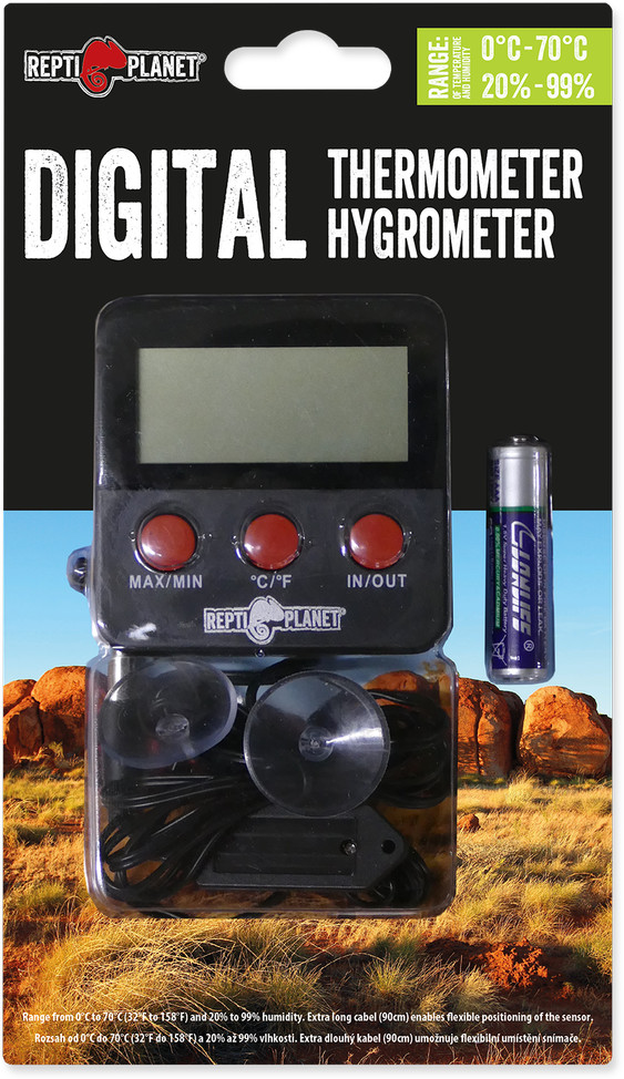Repti Planet REPTI PLANET termometr/higrometr LCD zewnętrzny Repti Planet REPTI PLANET termometr/higrometr LCD zewnętrzny