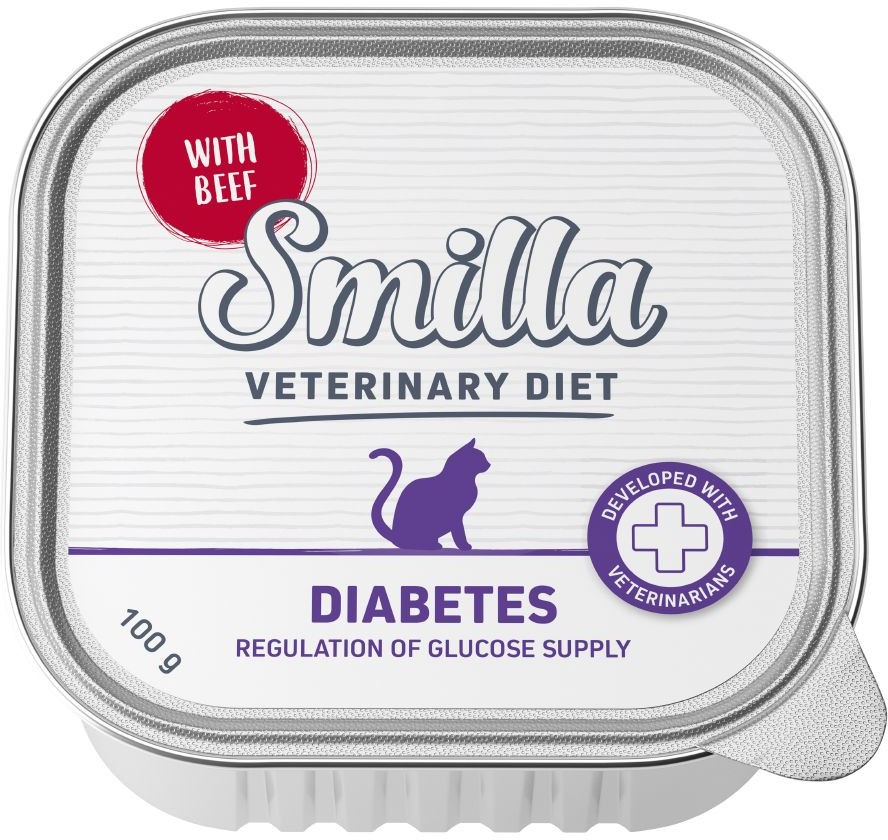 Smilla Veterinary Diet Diabetes, wołowina – 24 x 100 g Smilla Veterinary Diet Diabetes, wołowina - 24 x 100 g