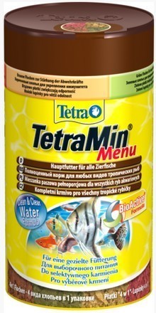 Tetra Menu – mix płatków w czterech przegrodach – dla ryb słodkowodnych 100ml 6391 Tetra Menu - mix płatków w czterech przegrodach - dla ryb słodkowodnych 100ml 6391