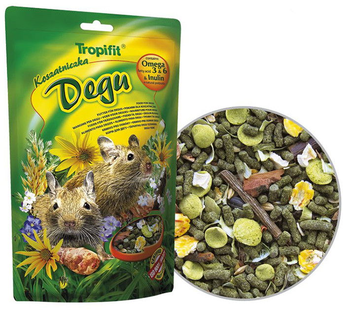 Tropifit Degu pełnowartościowy pokarm dla koszatniczek 400g Tropifit Degu pełnowartościowy pokarm dla koszatniczek 400g