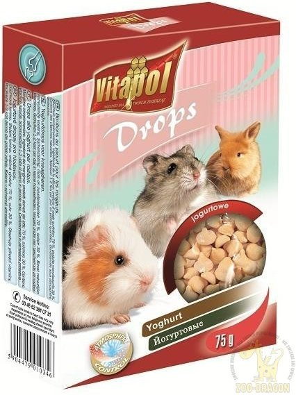 Vitapol 1034 Drops Menu Dropsy Jogurtowy dla gryzoni 75g ZVP-1034 Vitapol 1034 Drops Menu Dropsy Jogurtowy dla gryzoni 75g ZVP-1034