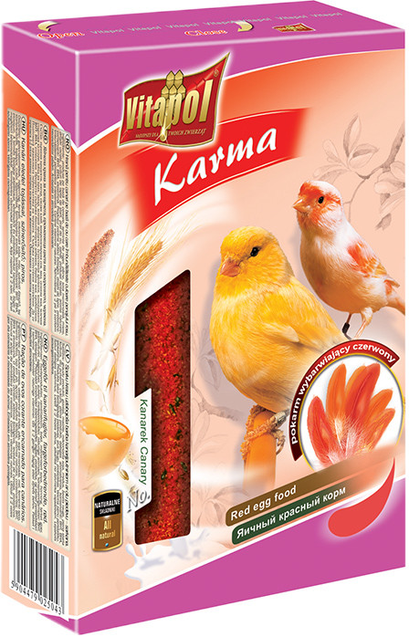 Vitapol Karma dla kanarka wybarwiająca czerwona 350g Vitapol Karma dla kanarka wybarwiająca czerwona 350g
