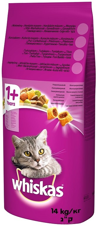 Whiskas 1+ Adult kurczak, warzywa 7 kg