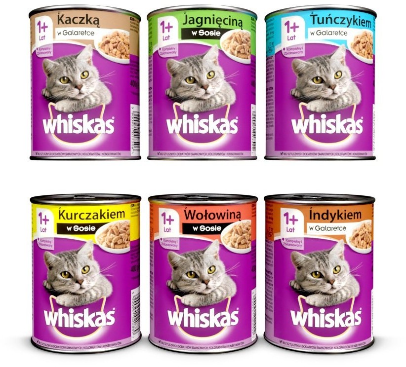 Whiskas Adult puszka 12 x 400g mix smaków 41903-uniw Whiskas Adult puszka 12 x 400g mix smaków 41903-uniw