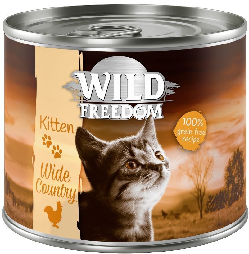 Wild Freedom 20 + 4 gratis! Wild Freedom 24 x 200 g Kitten Golden Valley królik i kurczak | Wild Freedom 20 + 4 gratis! Wild Freedom 24 x 200 g Kitten Golden Valley królik i kurczak |