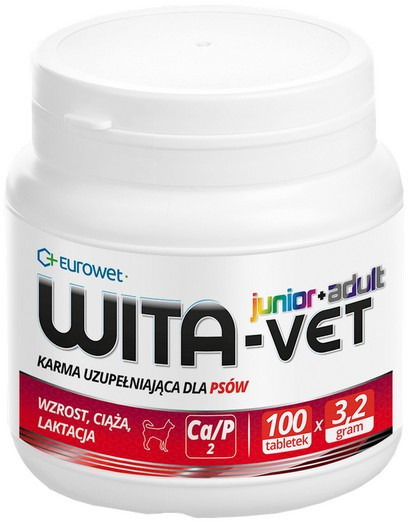 Wita-Vet Junior + Adult 100 tabletek Wita-Vet Junior + Adult 100 tabletek