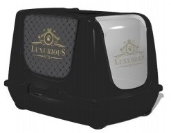 Yarro Toaleta z filtrem Trendy dla kota Luxurious, czarna, 39,5x50x37,5cm [Y3448-1313] ZH_07104