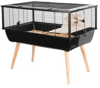 Zolux Klatka Neo Nigha mała H36 czarna 78x48x36 cm 25919-uniw Zolux Klatka Neo Nigha mała H36 czarna 78x48x36 cm 25919-uniw