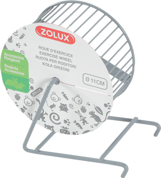 Zolux Kołowrotek metalowy 11 cm kol szary