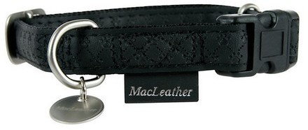 Zolux Obroża regulowana Mac Leather do 10mm Czarna [522030NO] 6277