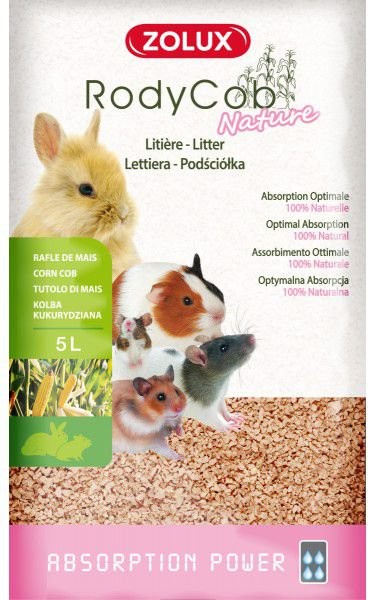 Zolux Podściółka roślinna RodyCob NATURE 5 l Zolux Podściółka roślinna RodyCob NATURE 5 l