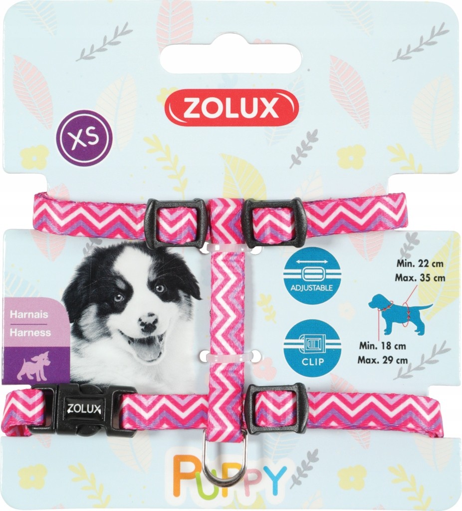 Zolux Szelki Puppy Pixie 8 mm kol. kol. różowy Zolux Szelki Puppy Pixie 8 mm kol. kol. różowy