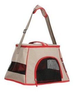 Zolux Torba transportowa HAPPY CAT 440x320x290 kolor jasnobrązowo czerwony Zolux Torba transportowa HAPPY CAT 440x320x290 kolor jasnobrązowo czerwony