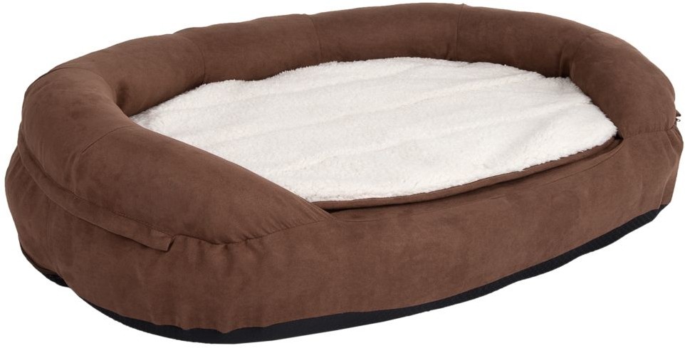 Zooplus Exclusive Ortopedyczne legowisko dla psa Memory Oval brązowe Dł x szer x wys. 100 x 65 x 24 cm| Dostawa GRATIS od 89 zł + BONUS do pierwszego zamówienia